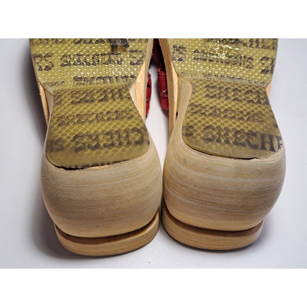 Skechers Somethin Else Bandana Red & Black Women US 8 Wooden Platform Sandal - Picture 12 of 12